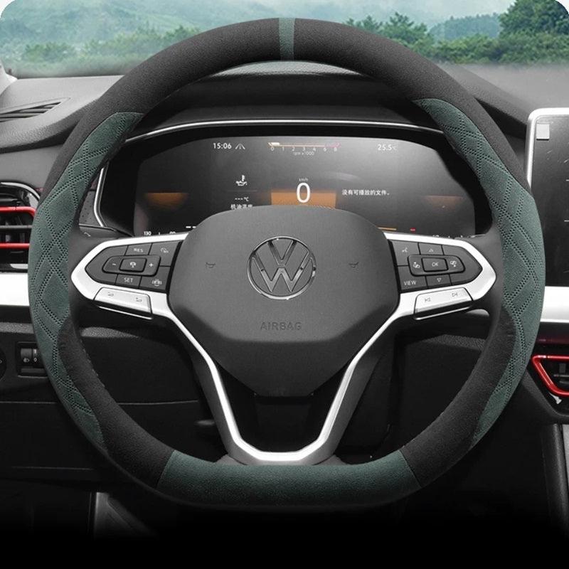 Suede Steering Wheel Cover for ID.7 - Evoevs