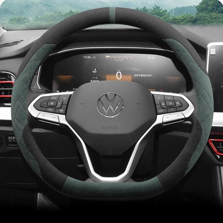 Suede Steering Wheel Cover for ID.7 - Evoevs