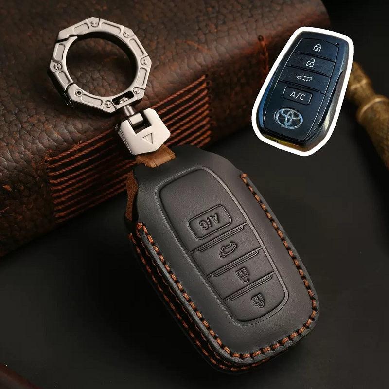 Leather Key Holder for Toyota bZ4X - Evoevs