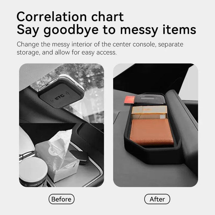 Center Console Screen Back Storage Box for Kia EV9 - Evoevs