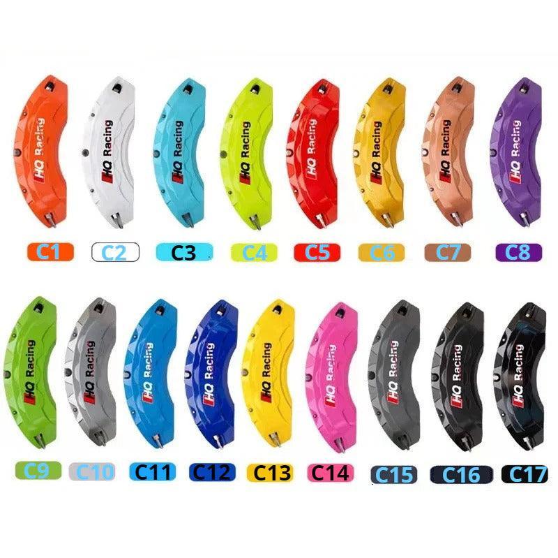 Couvercles D'Étrier De Frein Rouge - 2 Paires Avant/Arrière - Protection Haute Température - ABS - Pour Améliorer Le Style Voiture - 5