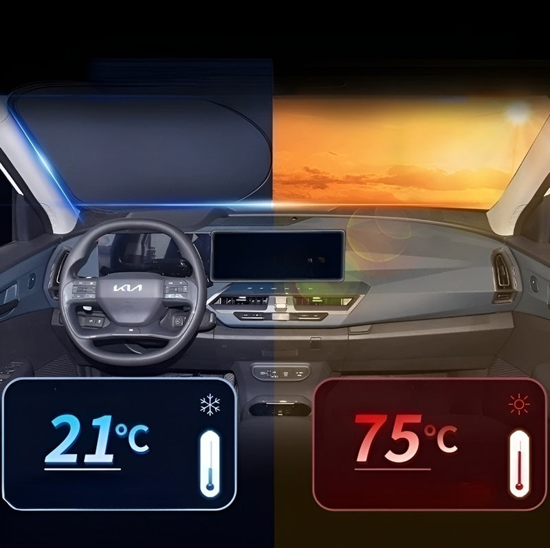 Windshield Sunshade for Kia EV5 - Evoevs