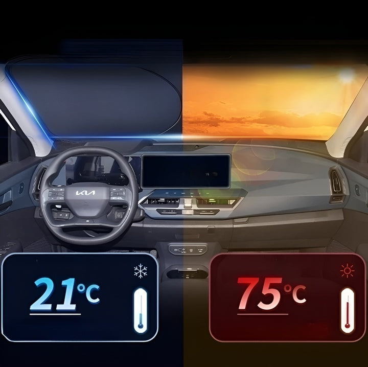 Windshield Sunshade for Kia EV5 - Evoevs