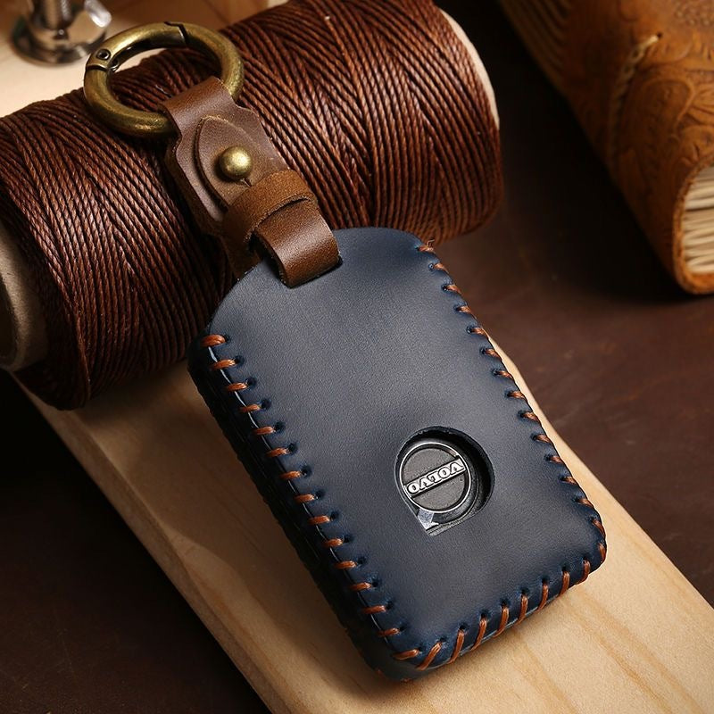 Leather Key Holder for Volvo EX40 - Evoevs